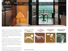 Tablet Screenshot of maniatis-hotels.gr